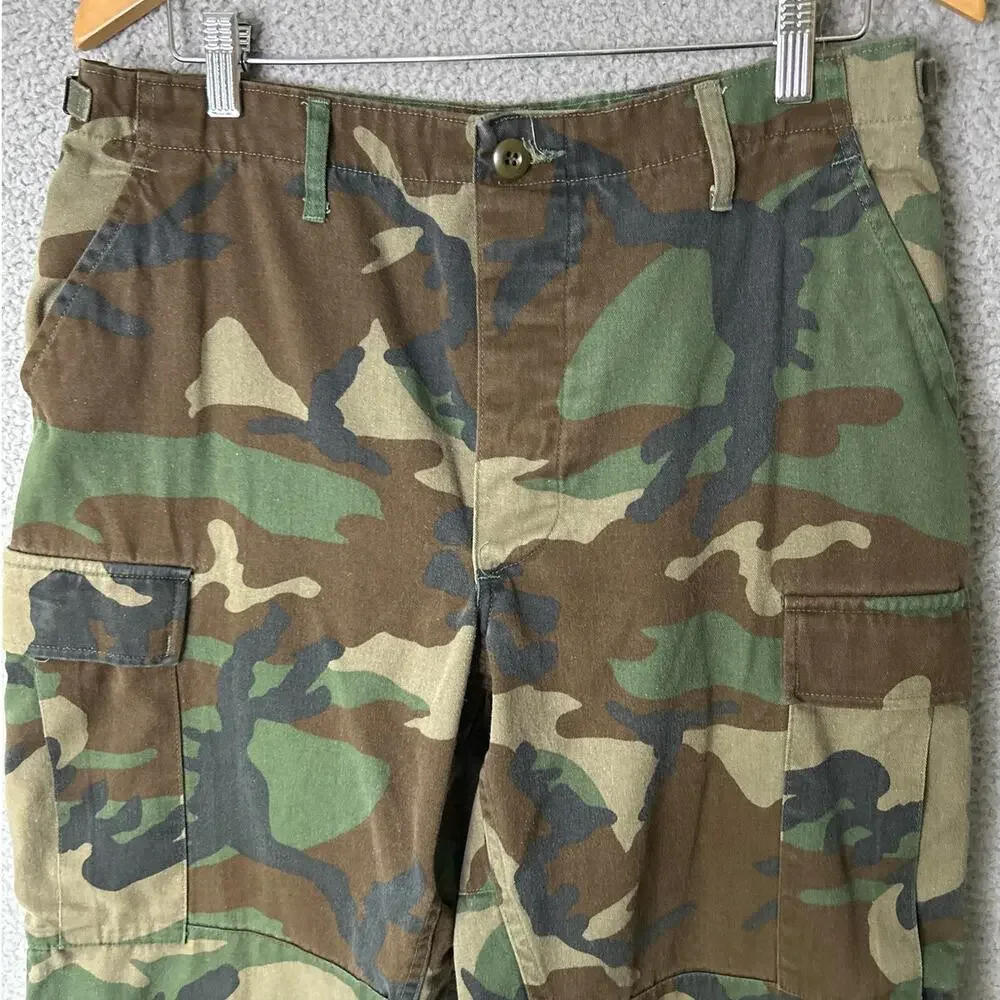 PROPPER Camo Pants Mens Medium Battle Trousers Cargo Button Fly Vintage Utility